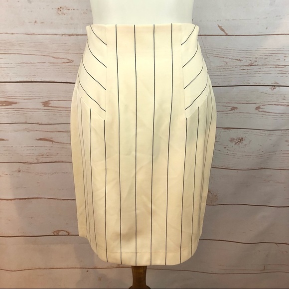 Vintage Escada Pinstriped Business Blazer Skirt Suit - Picture 4 of 15